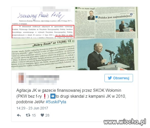 PIS okazuje się nie takie święte