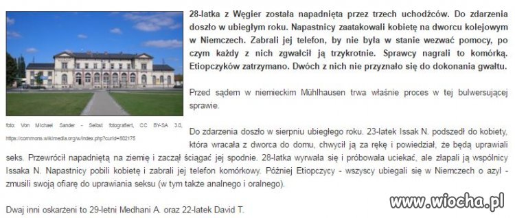 Kolejne ubogacenie kulturą imigrantów w Niemczech