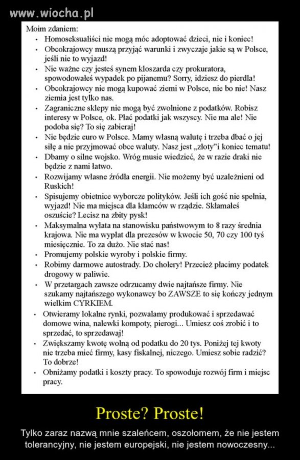 Brawo, zgadzam się w 100%.