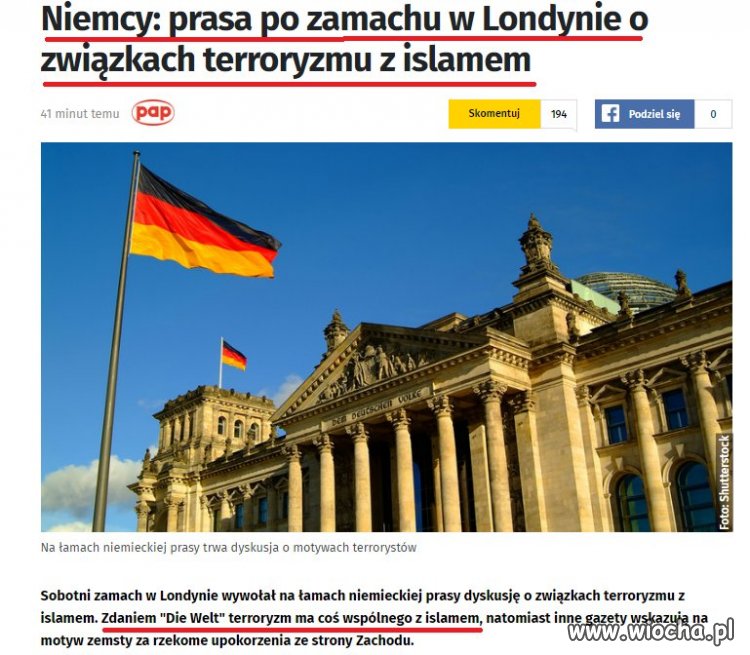 Niesamowite odkrycie Die Welt 