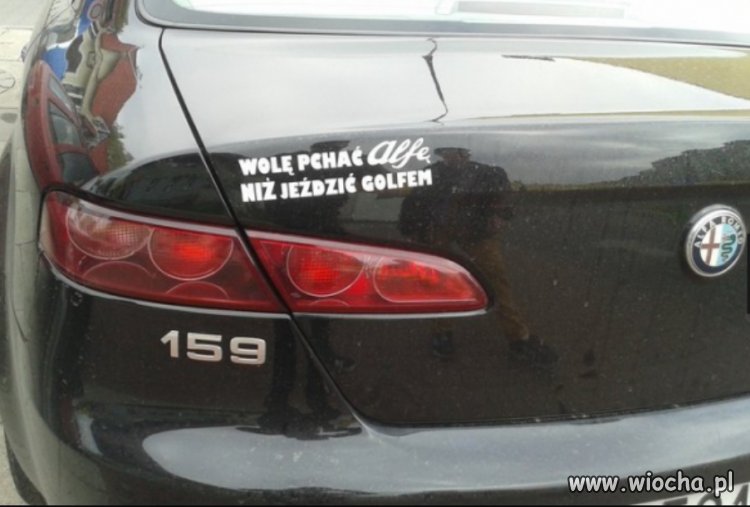 Jeden z niewielu kierowców alfy...