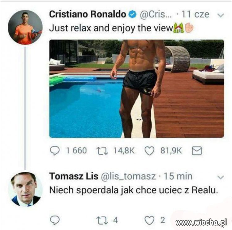 Tomka cały czas nosi