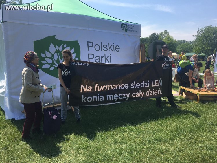 Protest przeciwko góralom  