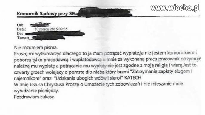 Dobry ziomek szef vs komornik