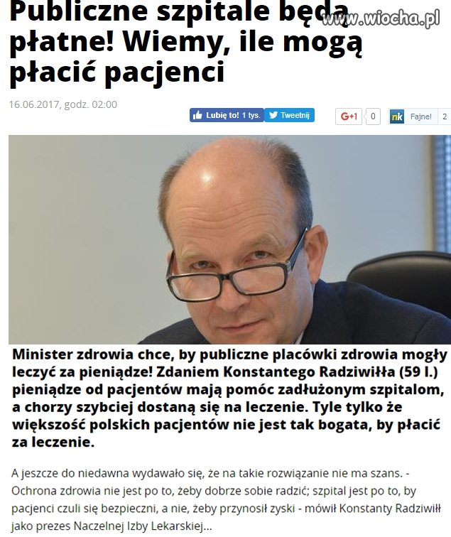 Usunięcie żylaków 2 tys,tarczycy 4,5