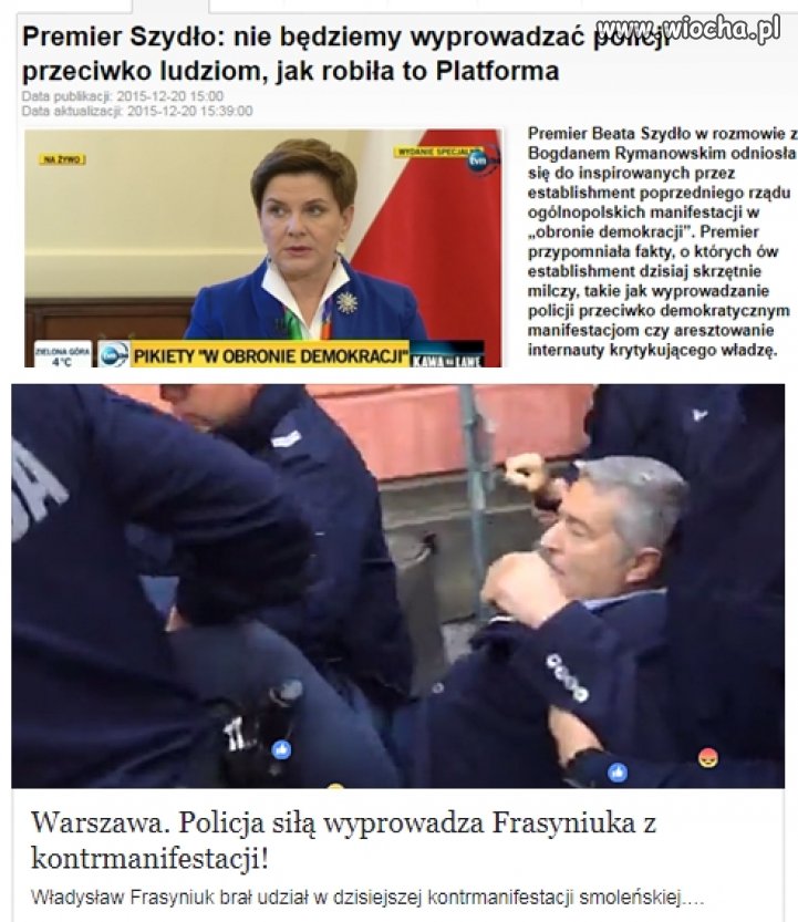 Hmmm tym bardziej,że manifestacja legalna