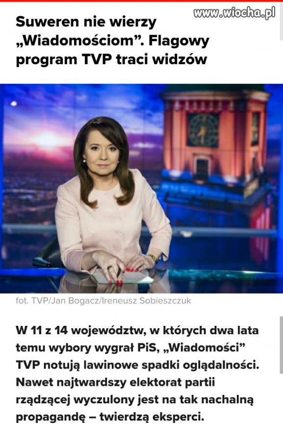 Już nawet suweren nie kupuje tej propagandy