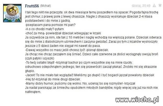 Zrujnowałem dziecięce marzenia