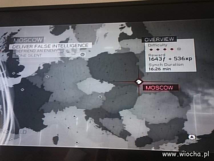 Gdzie wg twórców gry Assasssin's creed leży Moskwa