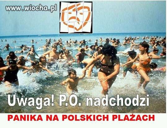 Panika nad Polskim morzem