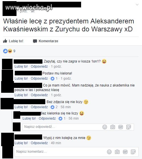 Lot z prezydentem