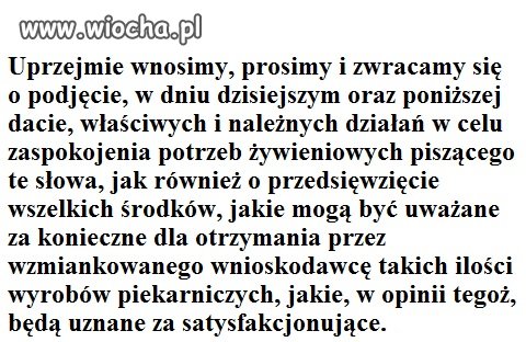 Chleba naszego powszedniego daj nam dzisiaj