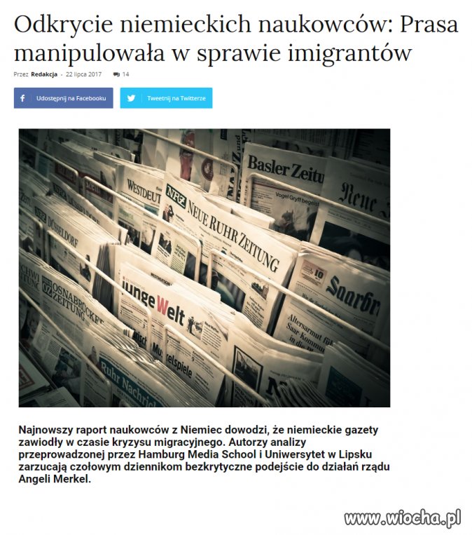 Niemieccy naukowcy szokują!