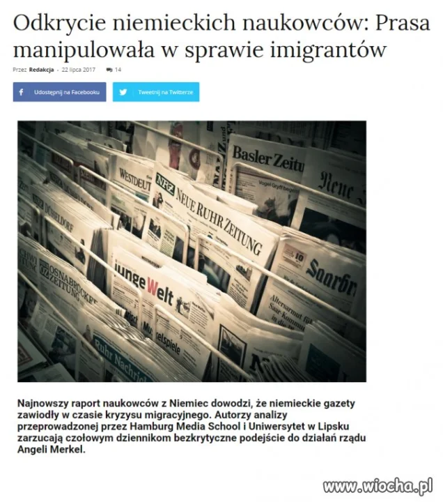 Niemieccy naukowcy szokują!