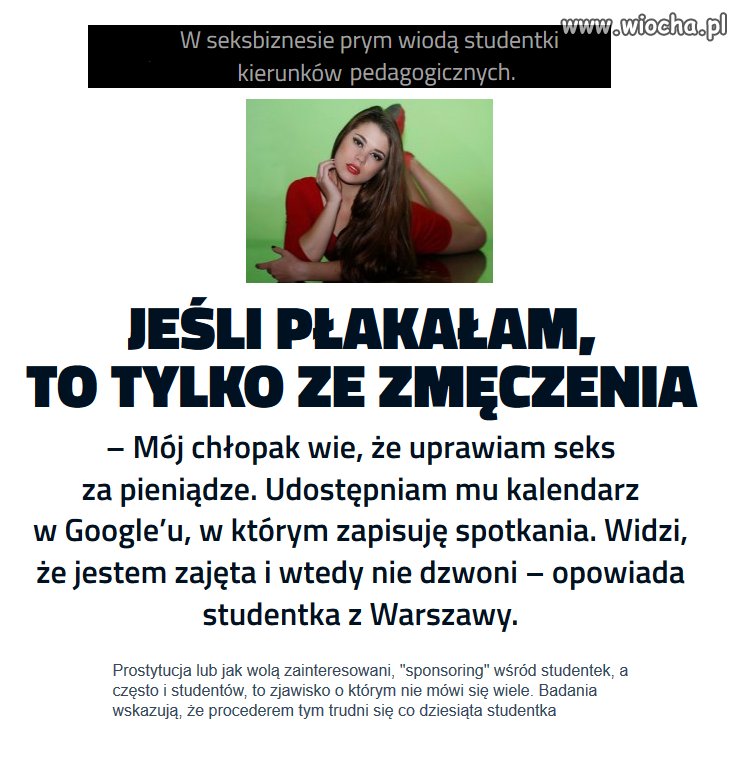 Co 10 studentka...