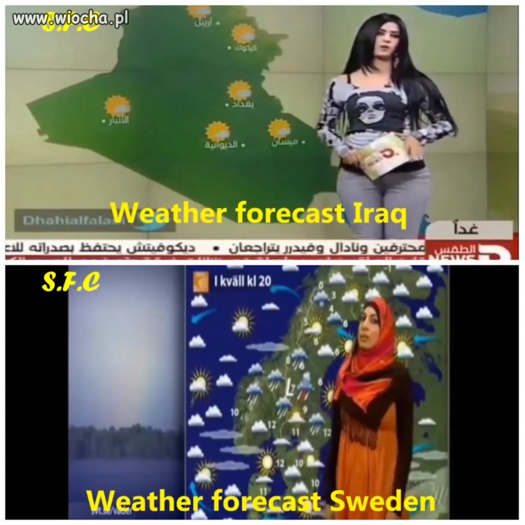 Pogodynka w Iraku vs. Szwecja