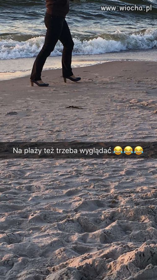 Na plaży w Łebie 
