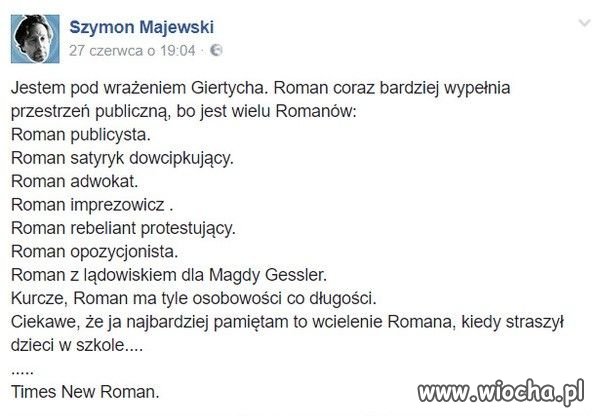 Pod wrażeniem Romana