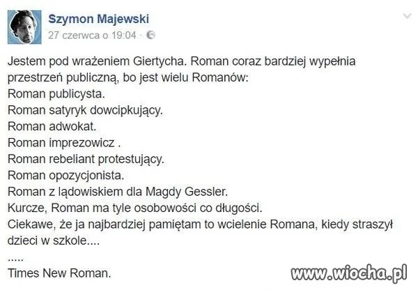 Pod wrażeniem Romana
