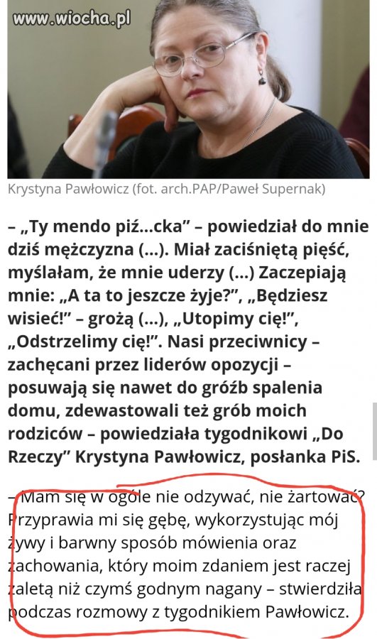 Pawłowicz namawia do wyciszenia emocji... litości...
