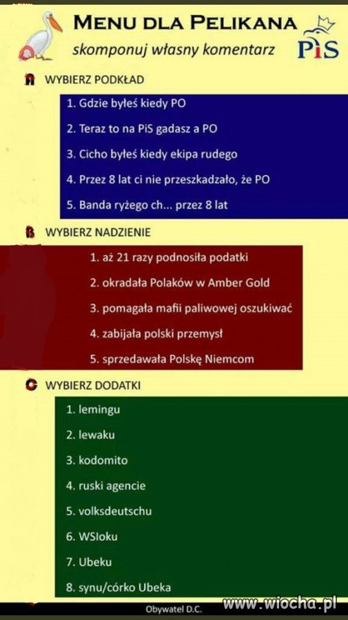 Menu dla pi...