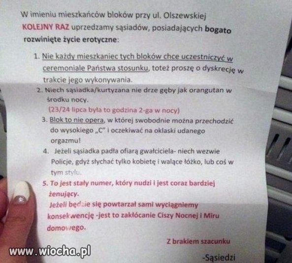 Sąsiedzi sie wstydza 
