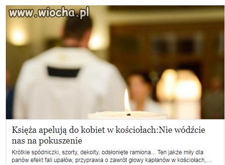Baby zakładać worki pokutne!