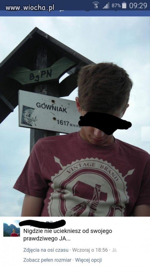 Kiedy nawet w górach przypominają ,