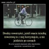 Sam jeżdżę autem i rowerem