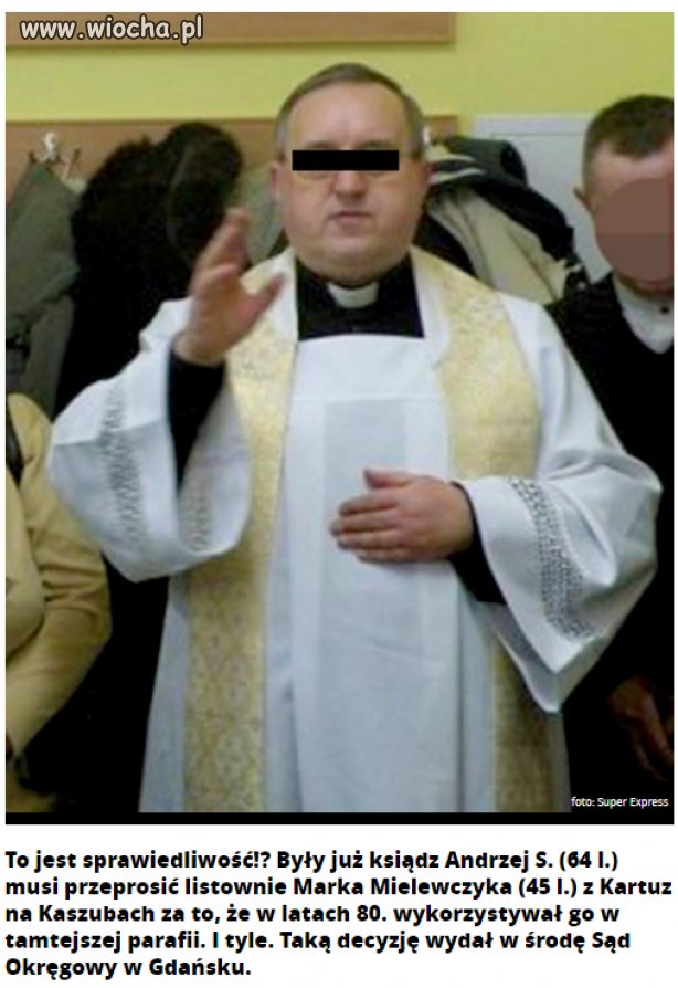 Były już dla księży za pedofilie wyroki w zawiasach