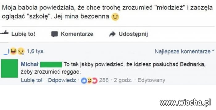 Babcia vs młodzież