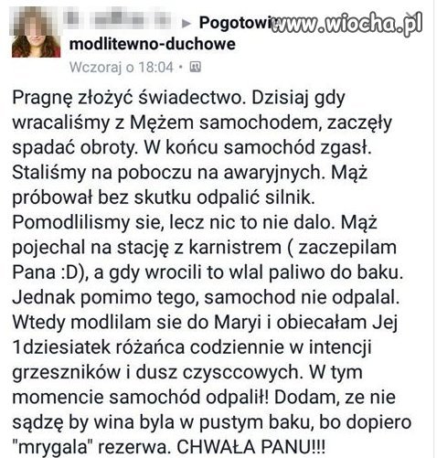 Jak tak zadziałało to powinna jeszcze