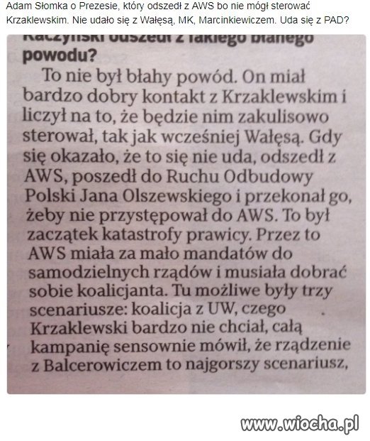 Słomka o prezesie