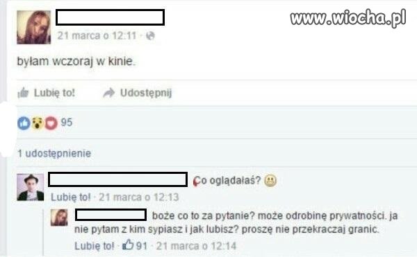 Logika typowej użytkowniczki FB