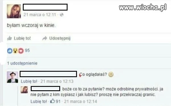 Logika typowej użytkowniczki FB
