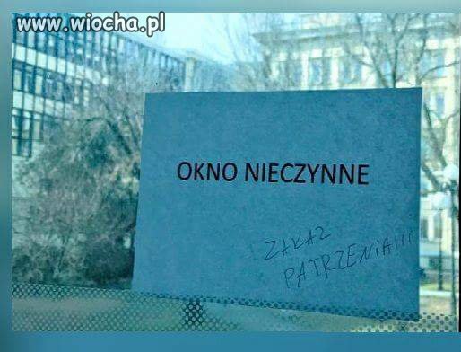 Okno nieczynne