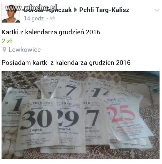 Wyprzedaż 2016