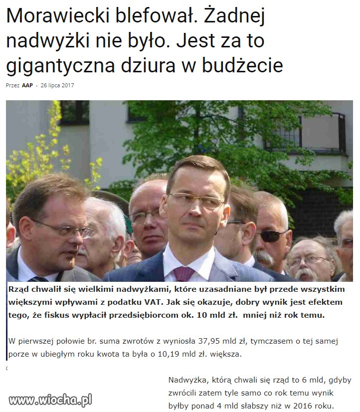 Propaganda sukcesu ma bardzo słaby fundament. 