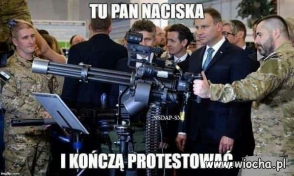 Tu pan naciskasz i spacer zakończony
