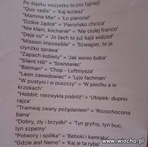 Po Śląsku ładniej..