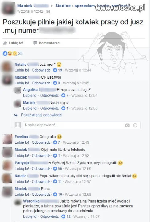 To jak z pisdzielcami 