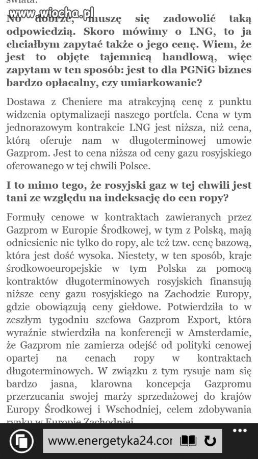 Wiceprezes PGNiG odpowiada wyznawcom