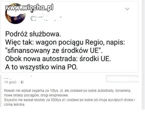 Ciekawe porównanie 
