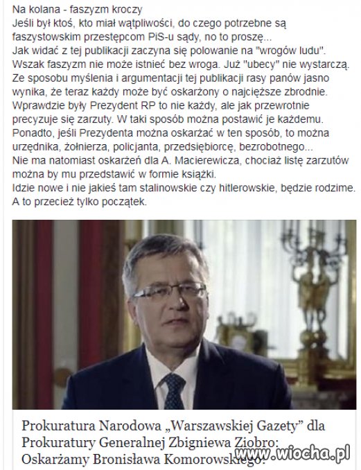 Komorowski to osobiście mnie to lotto
