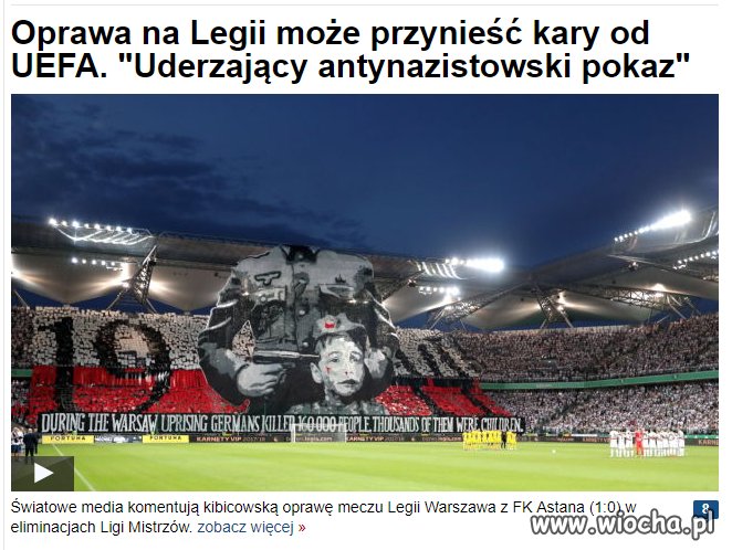 Kibice Legii Warszawa robią ANTYNAZISTOWSKĄ oprawę