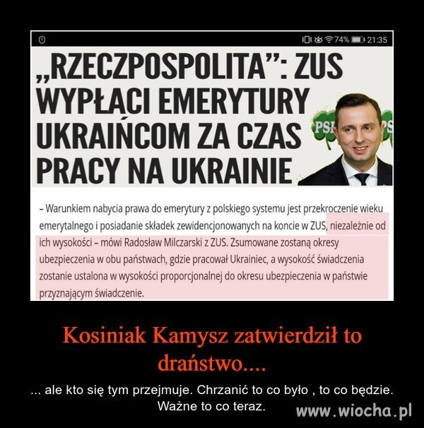 Emerytura dla ukraińców - jeśli to prawda 