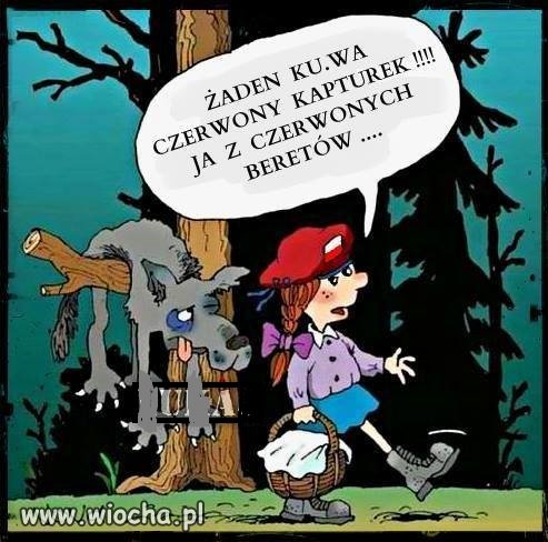 Współczesny kapturek.