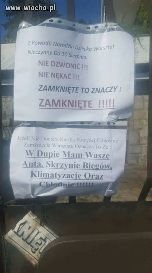 Zamknięte i już...
