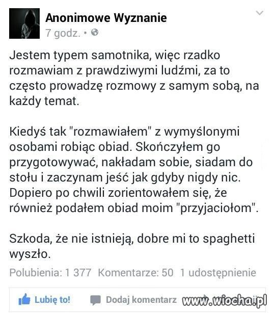 Z pamiętnika samotnego przegrywa