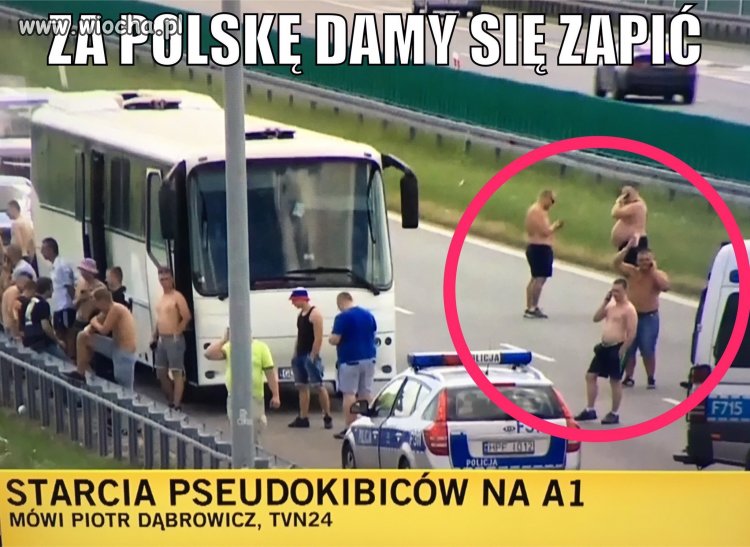 Kibice patrioci na A1